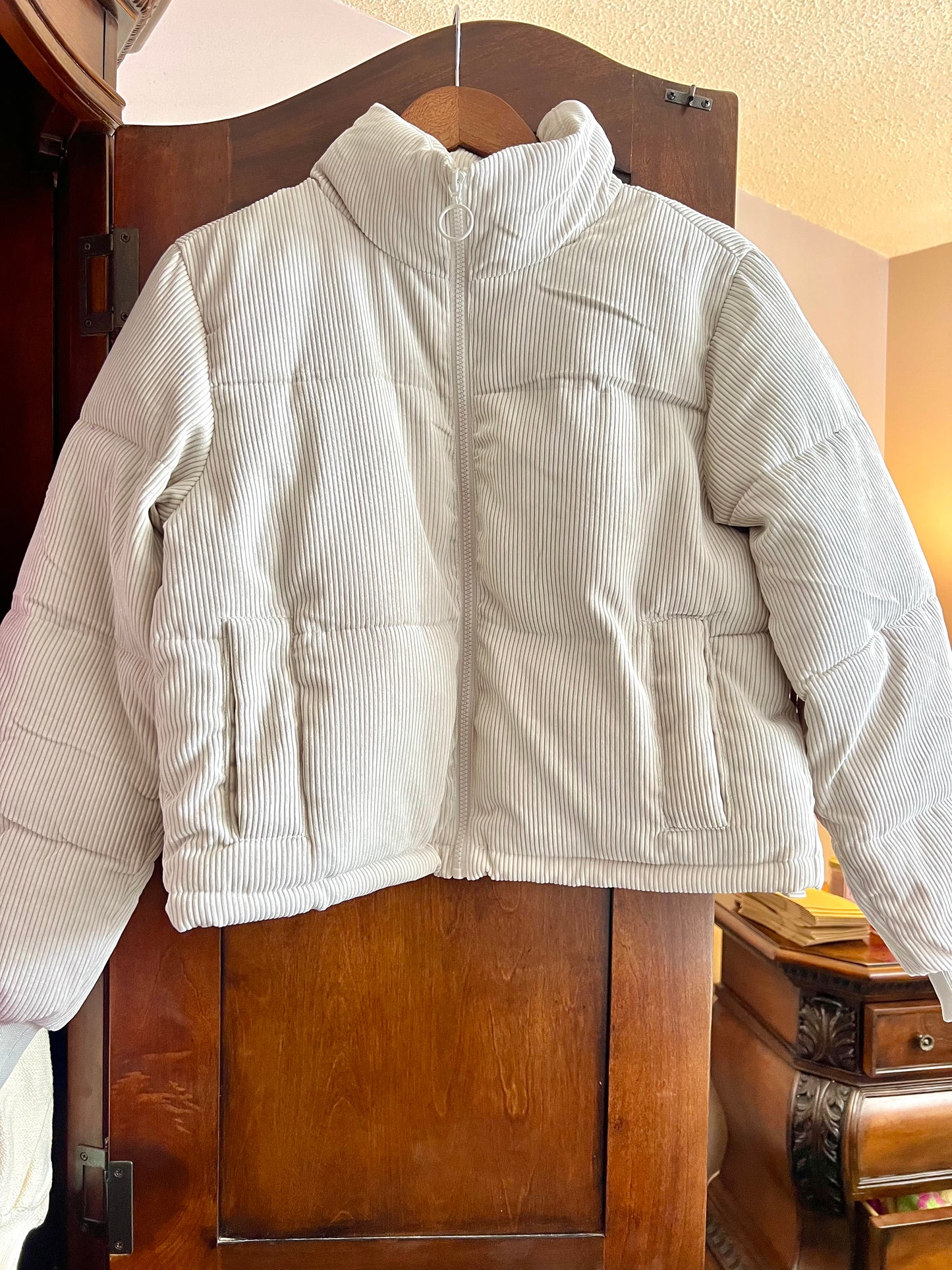 Aspen Puffer Jacket- Ecru